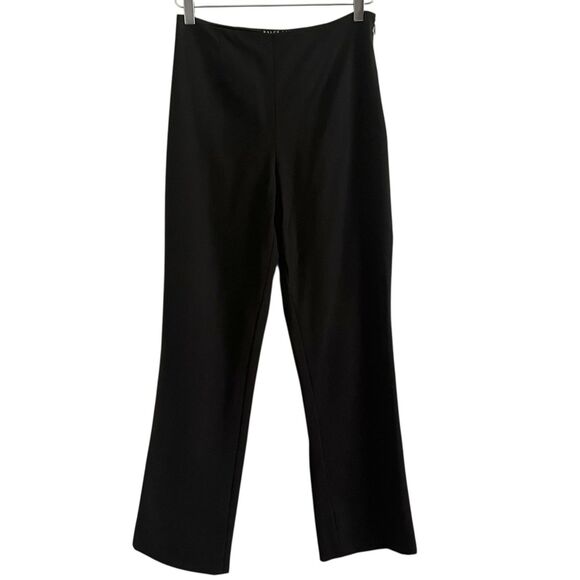 Ralph Lauren Black Label Wool Straight Leg Pants 6 Chocolate Brown Quiet Luxury - Picture 4 of 15